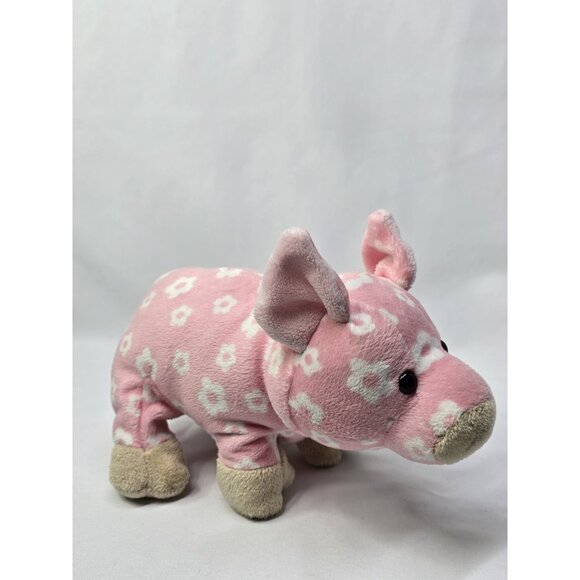 Ganz Webkinz Cute Daisy Pig Pink Floral 9" Stuffed Animal Plush Toy NO CODE - Picture 2 of 6